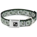Buckle-Down Seatbelt Buckle Dog Collar - Colorado License Plate NATIVE - 1.5" Wide - Fits 18-32" Neck - Large