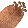 Hair2heart 25 x 0.8g Premium Bonding Straight Human Hair Extension, Light Brown, 50 cm Length