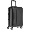 Amazon Basics Oxford Expandable Spinner Luggage Suitcase with TSA Lock - 30.1 Inch, Black