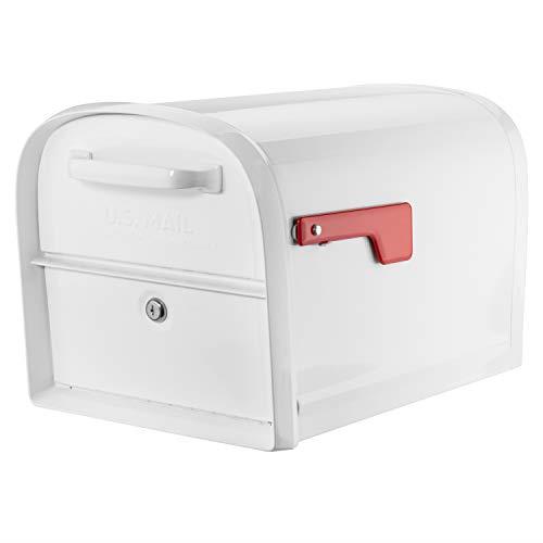 Architectural Mailboxes 6300W-10 Oasis 360 Mailbox, White