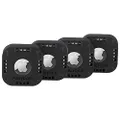 Case-Mate Pelican - Protector Stick-On Mount Case for Apple AirTag - Heavy-Duty - 4 Pack - Black (PP048844)
