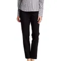Calvin Klein Women's Slim-Fit Suit Pant, Black, 4