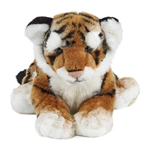 Living Nature Soft Toy - Plush Wildlife Animal, Tiger Cub (32cm) - Realistic Soft Toy with Educational Fact Tags