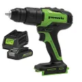 Greenworks 24V Brushless Hammer Drill Kit with 2Ah Battery and Fast Charger