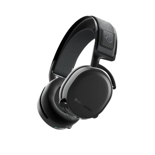 SteelSeries Arctis 7+ Wireless USB-C Gaming Headset for PC, Mac, PlayStation & Nintendo Switch - Lossless 2.4 GHz - 30 Hour Battery Life - 7.1 Surround Spatial Audio