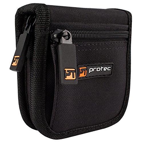 Protec Brass A220ZIP Mouthpiece Pouch with Zipper Closure, Small, Black