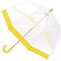 Clifton Kid Friendly Biodegradable PVC Bubble Dome Design, Clear Dome With Yellow Border