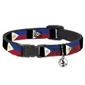 Cat Collar Breakaway Philippines Flags 8 to 12 Inches 0.5 Inch Wide
