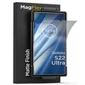 Magglass Tempered Glass Designed for Samsung Galaxy S22 Ultra Matte Screen Protector - Anti Glare/Fingerprint Resistant Display Guard (Fingerprint Compatible)