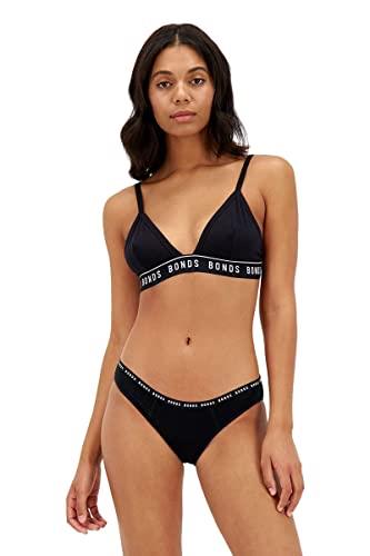 Bonds Women's BCUÃ? BIKINI MODERATE Bikini Style Underwear, Black, 16 US