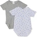 Bonds Baby Wonderbodies Short Sleeve Bodysuit - 2 Pack, Pack 12 (2 Pack), 000 (0-3 Months)