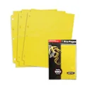 BCW Pro Pages 9 Pocket Pages Side Loading Yellow (10 Pages Per Pack) Card Sleeves