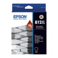 Epson 812XL - High Capacity - Ultra Black Ink Cartridge for XP-5100 WF-2860, Single Pack, C13T05E192