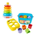 Fisher-Price Rock-A-Stack Baby Toy, Classic Ring Stacking Toy for Infants and Toddlers & Baby's First Blocks