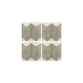 RoomMates TIL3461FLT Wallpaper Sticker, Beige, Peel and Stick Backsplash Tile, Chevron Wood Grain Style, 4 Pieces, 10.6 x 10.6 inches (27 x 27 cm)