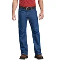Dickies Men's Relaxed Fit 5-pocket Flex Performance Carpenter Jean, Stonewashed, 34W x 30L