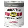 Rust-Oleum Stops Rust Protective Enamel 946ml Gloss Smoke Grey - #1 Rust-Preventative Paint for Indoor/Outdoor Use, Durable & Corrosion-Resistant, Perfect for Metal Surfaces, Long-Lasting Protection