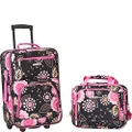 Rockland Fashion Softside Upright Luggage Set, Pucci, 2-Piece Set (14/19), Fashion Softside Upright Luggage Set
