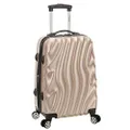 Rockland Melbourne Hardside Expandable Spinner Wheel Luggage, Gold Wave, Carry-On 20-Inch, Melbourne Hardside Expandable Spinner Wheel Luggage