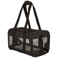 Amazon Basics Soft-Sided Mesh Pet Travel Carrier, Small (36 x 23 x 23 cm), Black