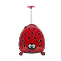 Rockland Jr. Kids' My First Luggage Polycarbonate Hardside Spinner, Ladybug, Carry-On 19-Inch, My First Luggage - Hardside Spinner Luggage