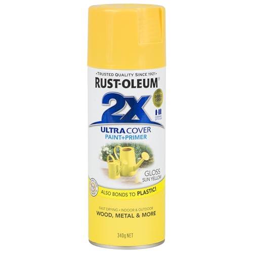 Rust-Oleum 2X Ultra Cover Gloss Spray, Sun Yellow, 340 g