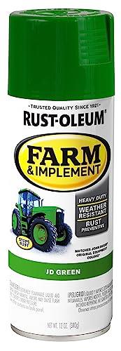 Rust-Oleum 280124 Farm and Implement Spray Paint, John Deere Green, 12 Oz