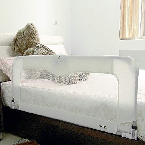 Babyhood Sleep Time Deluxe Fold Down Bed Guard, White