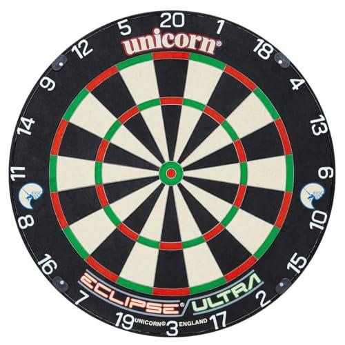 Unicorn Eclipse Ultra Professional Bristle Dartboard with Ultra Sisal, Ultra Spider and Ultra Clarity, Professional Dart Board for Adults
