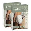 Tooshies ECO Nappies | Size 5 Walker 13-18kg | Made with Organic Bamboo | 12 hrs leak free | Unisex | Plant Print | 2x32pk