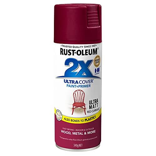 Rust-Oleum 2X Ultra Cover Matt Spray, Red Currant, 340 g