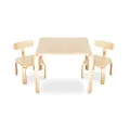 Babyhood Scandi Playing Table and Chairs 3-Pieces Set, Natural