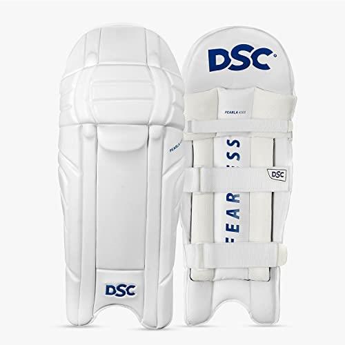 DSC Pearla 4000 Batting Legguard Boys RH| Lightweight with Good Protection|| for Intermediate-Advanced | Lightweight HDF | Breathable Mesh Bolsters | Extended Side Wing for Protection