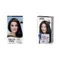 Clairol Permanent Hair Colour Bundle: Clairol Nice'N Easy 2 Natural Black + Root Touch Up Permanent - 2 Black, For Black Hair