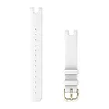 Garmin Lily Bands (14 mm), White Leather with Cream Gold Hardware