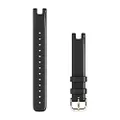 Garmin Lily™ Bands (14 mm), Black Italian Leather with Cream Gold Hardware