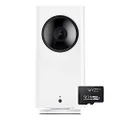 Wyze Cam Pan v2 1080p Pan/Tilt/Zoom Wi-Fi Indoor Smart Home Camera with Color Night Vision, 2-Way Audio, Compatible with Alexa & The Google Assistant with Wyze 32GB MicroSDHC Card (AU Plug)
