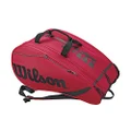 Wilson RAK Pak Tennis Bag, Unisex, RAK Pak Red/Black, WRZ618100, Red