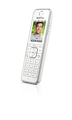 Fritz!Fon C6 DECT Comfort Telephone (High-Quality Colour Display, HD Telephony, Internet/Comfort Services, Control Fritz!Box Functions) White, German Version