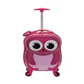 Rockland Jr. Kids' My First Luggage Polycarbonate Hardside Spinner, Owl, Carry-On 19-Inch, My First Luggage - Hardside Spinner Luggage