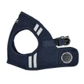 Puppia Soft Mesh Dog Vest Navy with Reflective Strips Small