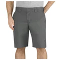 Dickies Men's 11 Inch Relaxed-fit Stretch Twill Work Short, Gravel Gray, 30