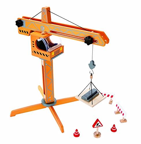 10pc Hape Crane Lift Construction Vehicle Play Set Wood Toy Kids/Toddler 3y+ ORG