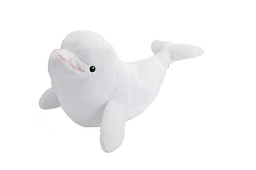 Wild Republic Ecokins Beluga Whale, Stuffed Animal, 12 Inches, Kids, Plush Toy, Made from Spun Recycled Water Bottles, Eco Friendly, Child’s Room Decor