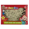 CocoMelon Paint Your Own Wooden Family Painting Playset