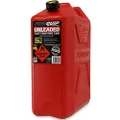 PROQUIP 20L Red Plastic Unleaded Jerry Fuel Can with Pourer TRUSTED BRAND