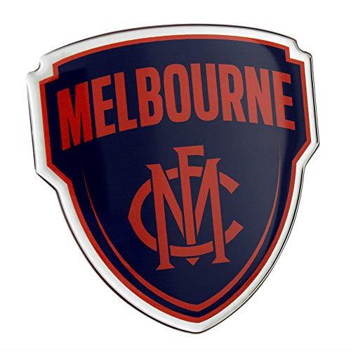Fan Emblems AFL Melbourne Demons Lensed Chrome Supporter Logo Decal