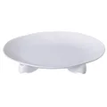 Steadyco Lets Eat Snack Plate, White, Pack of 2