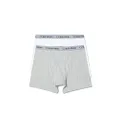 Calvin Klein Boys Cotton Stretch 2 Pack Boxer Brief White/Grey Heather XS