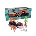 Wild Republic E-Team X Set Tiger Rescue Playset, Action Figure, Animal, Vehicle, Accessories, Gifts for Kids